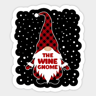 The Wine Gnome Matching Family Christmas Pajama Sticker